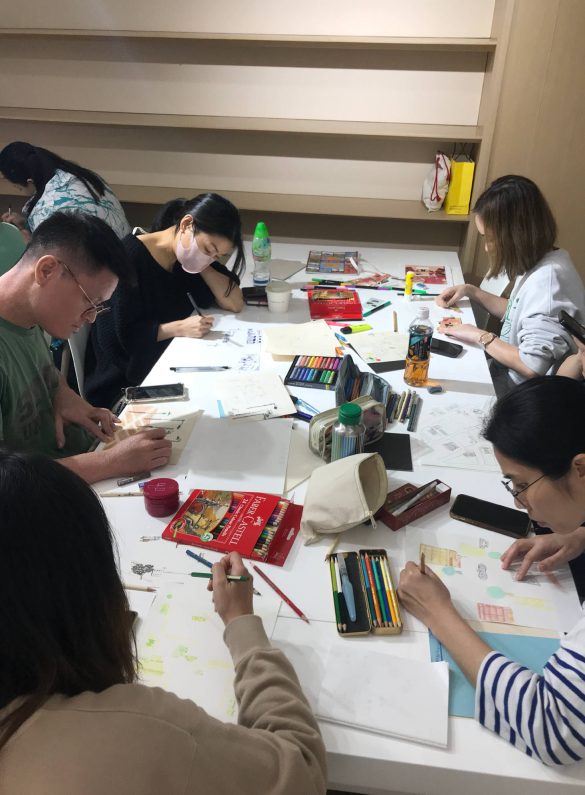 handdrawn community map workshop_colouring