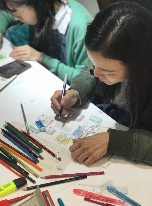handdrawn community map workshop_drafting